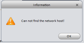 Can't fine Network Host